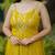 Light green leheriya bandhani long dress