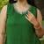 Green leheriya embroidered kurta with palazo