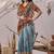 New Linen Cotton Saree with Elegant Digital Printed Saree With Blouse For Women's