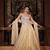 Ivory embroidered tissue Lehenga