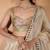 Ivory embroidered tissue Lehenga