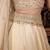 Ivory embroidered tissue Lehenga