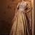 gold embroidered tissue Lehenga