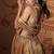 gold embroidered tissue Lehenga