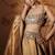 gold embroidered tissue Lehenga