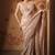 Ivory plain tissue  saree