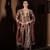Brown plain tissue  kurta set