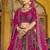Pink Premium Bridal Lehenga IN Velvet Fabric – Zari, Zarkan & Diamond Hand Embroidery – 5m Flair