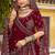Exclusive Maroon Bridal Lehenga – Premium Velvet – Multi Embroidery – 5m Grand Flair – Designer Double Dupatta
