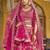 Pink Bridal Premium Silk Lehenga  – 5m Flair – Heavy Multi Embroidery