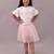 White embroidered cotton co ord set