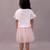White embroidered cotton co ord set