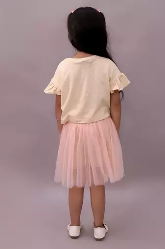 Pink embroidered cotton co ord set