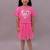 Pink embroidered cotton co ord set