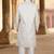 Cream georget embroidery sherwani for mens