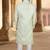Green georget embroidery sherwani for mens