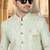 Green georget embroidery sherwani for mens