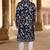 Blue velvet embroidery sherwani for mens
