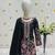 Black heavy chinon silk with embroidery sequence work plazzo set