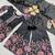 Black heavy chinon silk with embroidery sequence work plazzo set