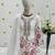 White heavy chinon silk with embroidery sequence work plazzo set