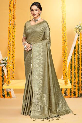 beige assam silk woven work traditional saree