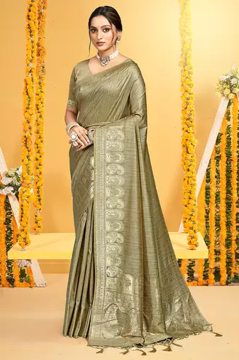 beige assam silk woven work traditional saree