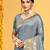 grey assam silk woven work traditional saree