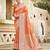 orange assam silk woven work traditional saree