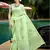 green linen woven work traditional saree