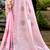 baby pink linen woven work traditional saree