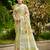 lime green linen woven work traditional saree