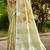 lime green linen woven work traditional saree