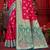rani pink silk woven work traditional saree