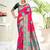 rani pink silk woven work traditional saree