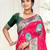 rani pink silk woven work traditional saree