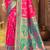 rani pink silk woven work traditional saree