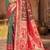 brown  silk woven work traditional saree