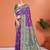 purple silk woven work traditional saree