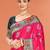 rani pink silk woven work traditional saree