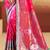 pink silk woven work traditional saree
