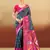 teal silk woven work traditional saree