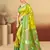 lime green silk woven work traditional saree