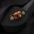 Gold plated red stone Kundan ring