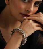 Gold plated Kundan bangle