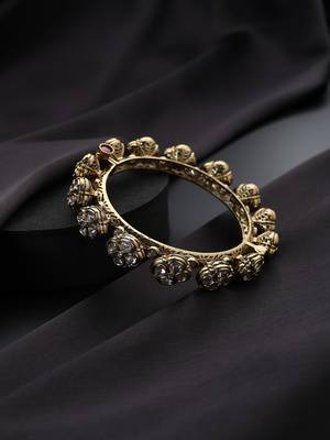 Gold plated Kundan bangle 2