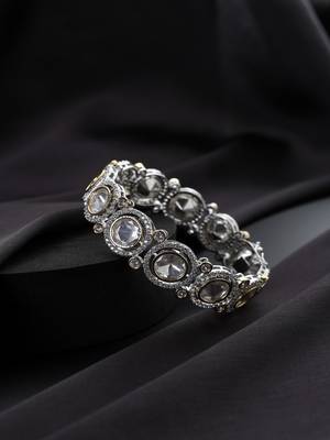 Two Tone plated Kundan bangle 2
