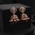 gold plated Kundan Red Stones jhumkas 