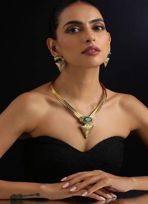 Gold plated necklace set 5