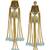 Elegant mint kundan & beads chain dangler earrings for women & girls.